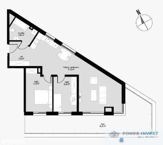Słoneczne 3-pokojowe z tarasem 34 m2