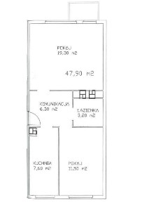 Mieszkanie do remontu 47,9m2 | 2 pokoje, loggia | os. Wschód, Żyrardów