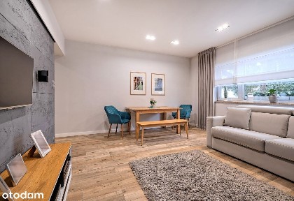 REZERWACJA - Atrakcyjne 2 pok. mieszkanie z garażem i ogrodem