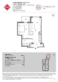 2-pokojowe mieszkanie 44m2 + balkon