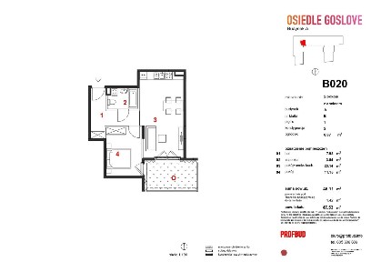 2-pokojowe mieszkanie | Osiedle Goslove | 0% Prowizji i PCC