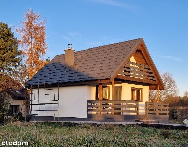 Drewniany dom mieszkalny ok 70 m2, działka 800 m2, okolice Bielska B.