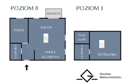 Dwa Poziomy | Duży Salon | 2 łazienki