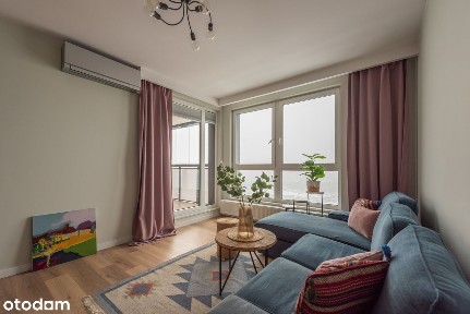 0% pro. Klimatyzacja, widok z 21.go piętra. Wyposażenie w cenie. Garaż