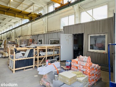 Hala produkcyjno/magazynowa blisko A1, suwnice