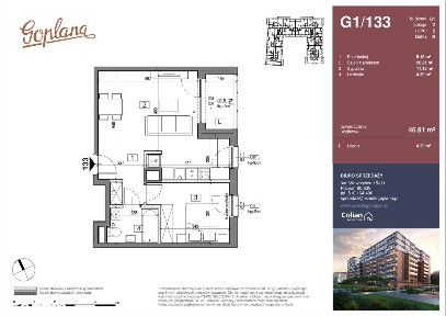 Osiedle Goplana | mieszkanie 2-pok. | G1/133