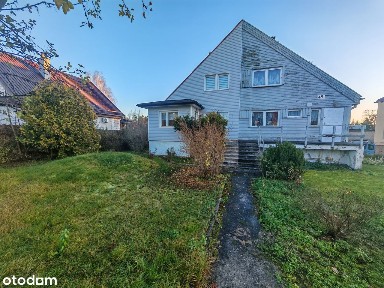 Połowa bliźniaka, działka, garaż, szklarnia.