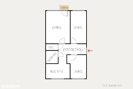 REZERWACJA - Koszalin, ul. Moniuszki 3 pok. + balkon
