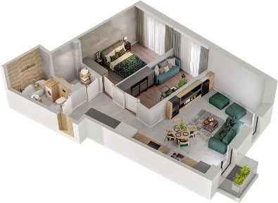 Funkcjonalne mieszkanie w nowej inwestycji