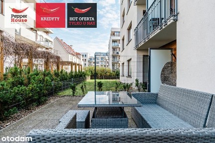 kawalerka na Garnizonie z ogródkiem i halą garażow