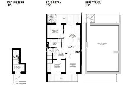 Nowe 4 pokoje 58 m² z tarasem na dachu