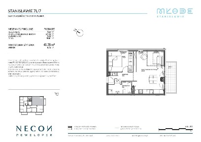 2-pokojowe mieszkanie Młode Stanisławie B117