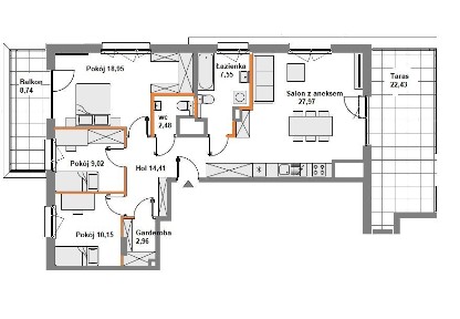*HIT - ! TARAS na dachu 22,43 M2 ! * Wyjątkowe 4 pok ! Blisko wszędzie!