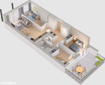 Nowe, 4 pokoje, 2 balkony, Industria, bez pośredników