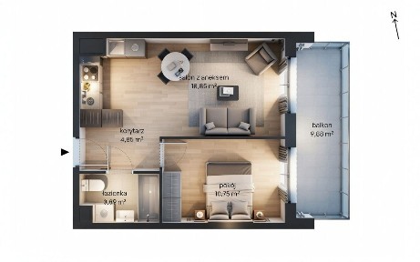 Taras 10m2 > przestronne 2 pokoje w CENTRUM > 2026r !