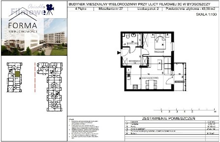 0% Prowizji Nowe Budownictwo 2 pokoje 43 m2