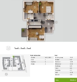 Komfortowy 3 pokojowy apartament Novum