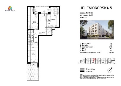 Jeleniogórska 5 | mieszkanie 3-pok. | B-07