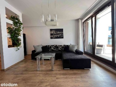 Mieszkanie 2 pokoje 45 m2, taras 14 m2 widok na rzekę, ul. Walońska