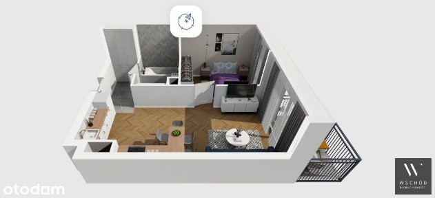 Promocja| Komfortowe 2 pokoje + balkon