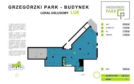 Lokal usługowy 222 m2 na sprzedaż Grzegórzki Park