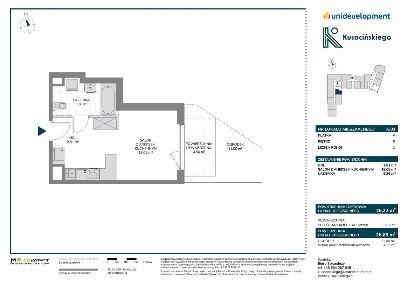 1-pokojowe mieszkanie 26m2 + ogródek