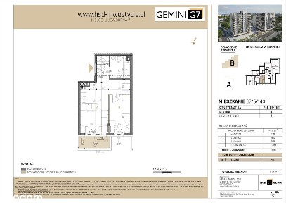 Gemini G7 | mieszkanie 1-pok. | B7-6-143
