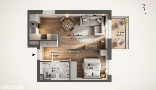 DOSKONAŁY układ 2 pokoje > Balkon > KLUCZE 2Q 2026