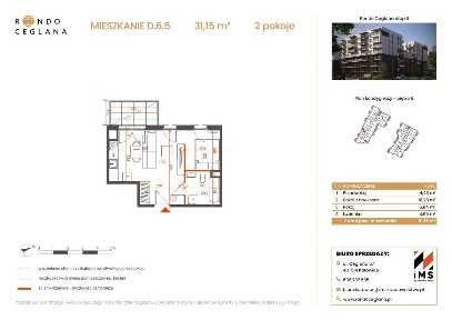 1-pokojowe mieszkanie 31m2 + balkon Bez Prowizji