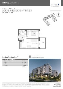 2-pokojowe mieszkanie 38m2 + balkon