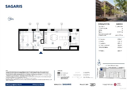 2-pokojowe mieszkanie 47m2 + balkon Bezpośrednio