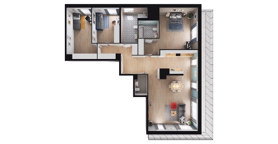 4-pokojowe mieszkanie 120m2 + taras Bez Prowizji