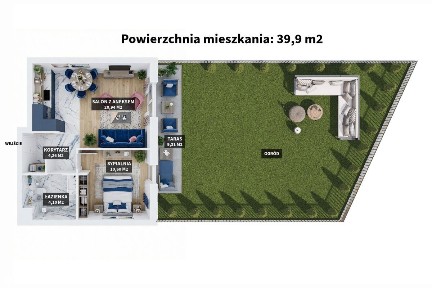 Zobacz! 2 pok z Ogródkiem Z Opcją Pod Klucz
