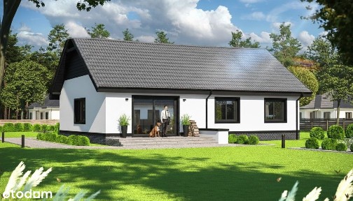 Dom Okuniowiec 110m2 + poddasze użytkowe, Działka 3200m2