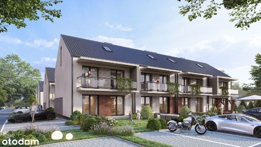 Nowoczesne mieszkanie 62m2 na piętrze z ogrodem