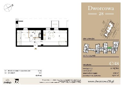Dworcowa 28| mieszkanie 2-pok. | C/60