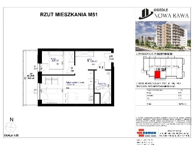 Osiedle Nowa Rawa | mieszkanie 2-pok. | 51
