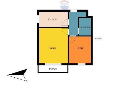 2 pokoje z balkonem Bałuty - do własnej aranżacji