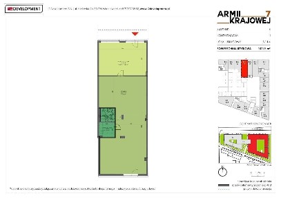 Lokal usługowy 152,66 m² (B.1.U4) | Armii Krajowej 7 et. II | Parter