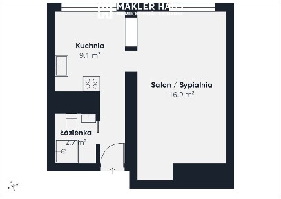 Kawalerka w niskiej cenie - Grabowo