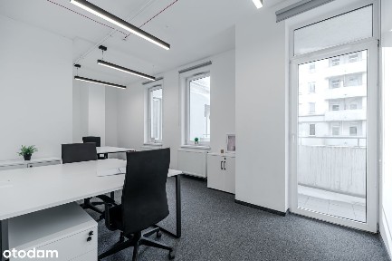 biuro na wynajem 7 piętro 4 pokoje balkon aneks kuchenny lokal meble