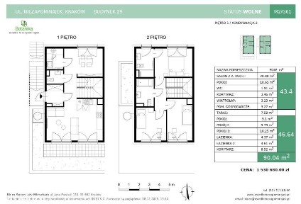 5 pokoi | Wola Justowska | taras | 90 m² | zieleń