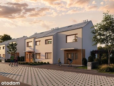 Dom 90,70m2 z własnym ogrodem i miejscami postojowymi
