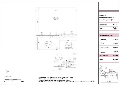 52 m² | 2 pokoje, ogródek 66 m2 | gotowe | bezpośrednio | 0% prowizji