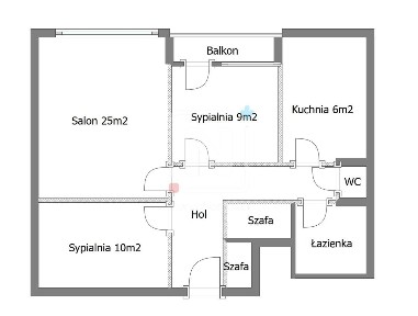 Wygodne M obok Metra z oddzielną kuchnią