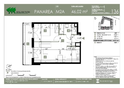 2-pokojowe mieszkanie 46m2 + balkon Bezpośrednio