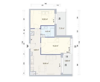 3-pokojowe mieszkanie 59m2 Bez Prowizji