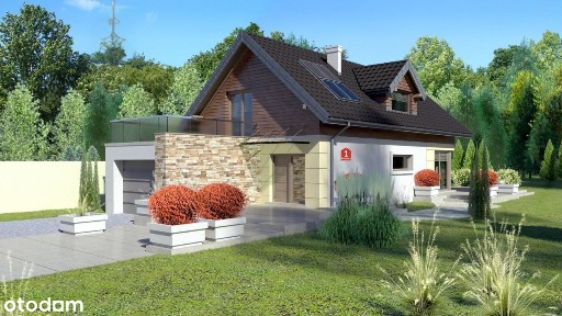 Funkcjonalny dom na prawie hektarowej działce, pod miastem