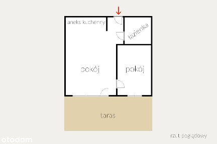 Koszalin, ul. Odrodznie - 2 pokojowe PARTER