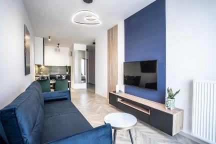 Mieszkanie 43 m² 2 pokoje balkon garaż winda nowy blok Manufaktura